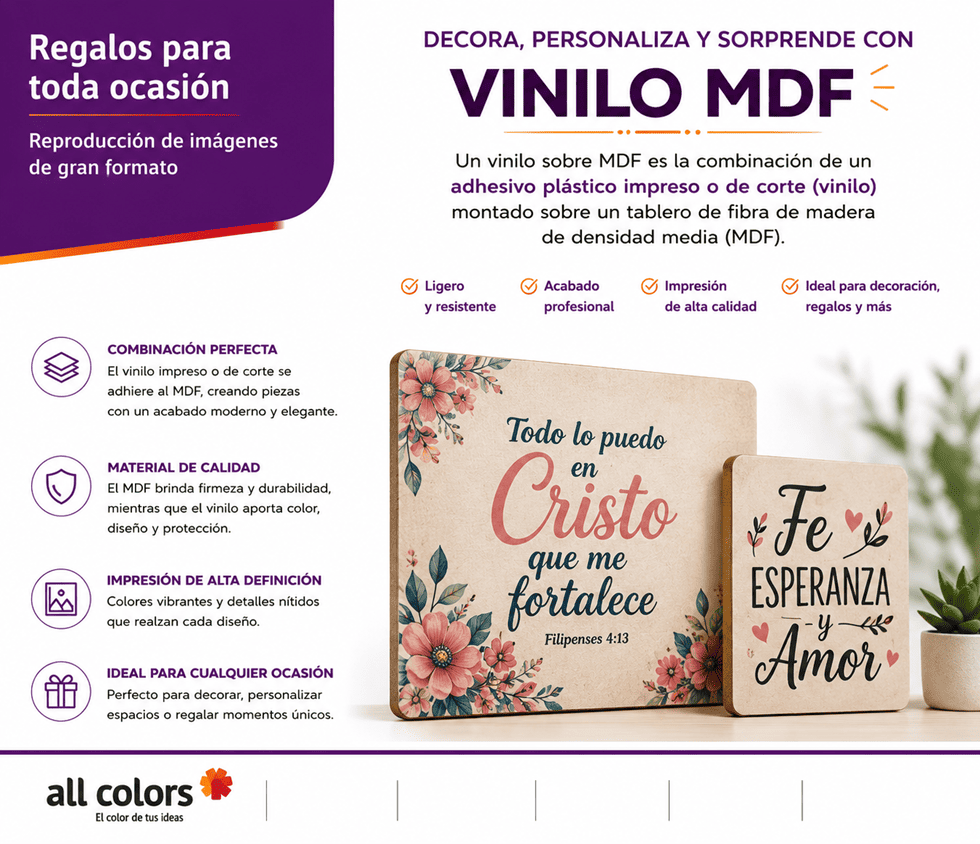 En Vinilo + MDF