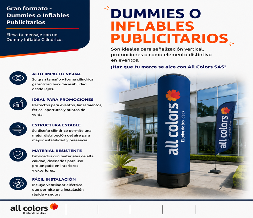 Dummy Inflable Cilíndrico