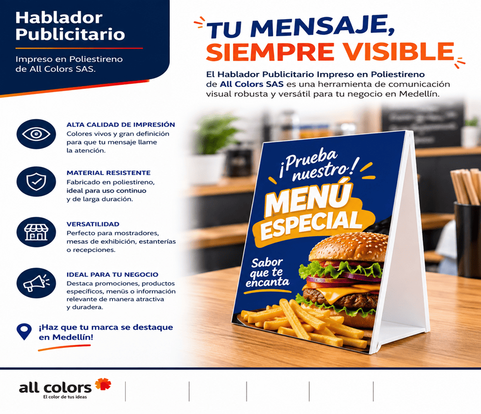 Habladores en Poliestireno
